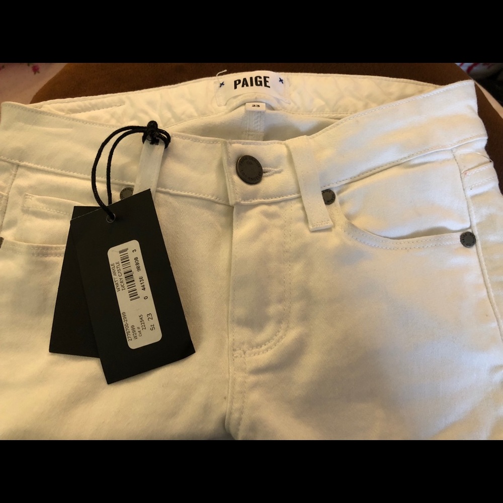 Paige Verdugo Skinny Ankle Lace Up Jeans